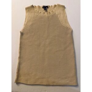 GAP Knit Tank Top Women's Sleeveless Sweater Ribbed Casual Neutral